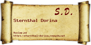 Sternthal Dorina névjegykártya