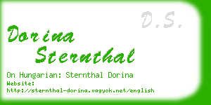 dorina sternthal business card